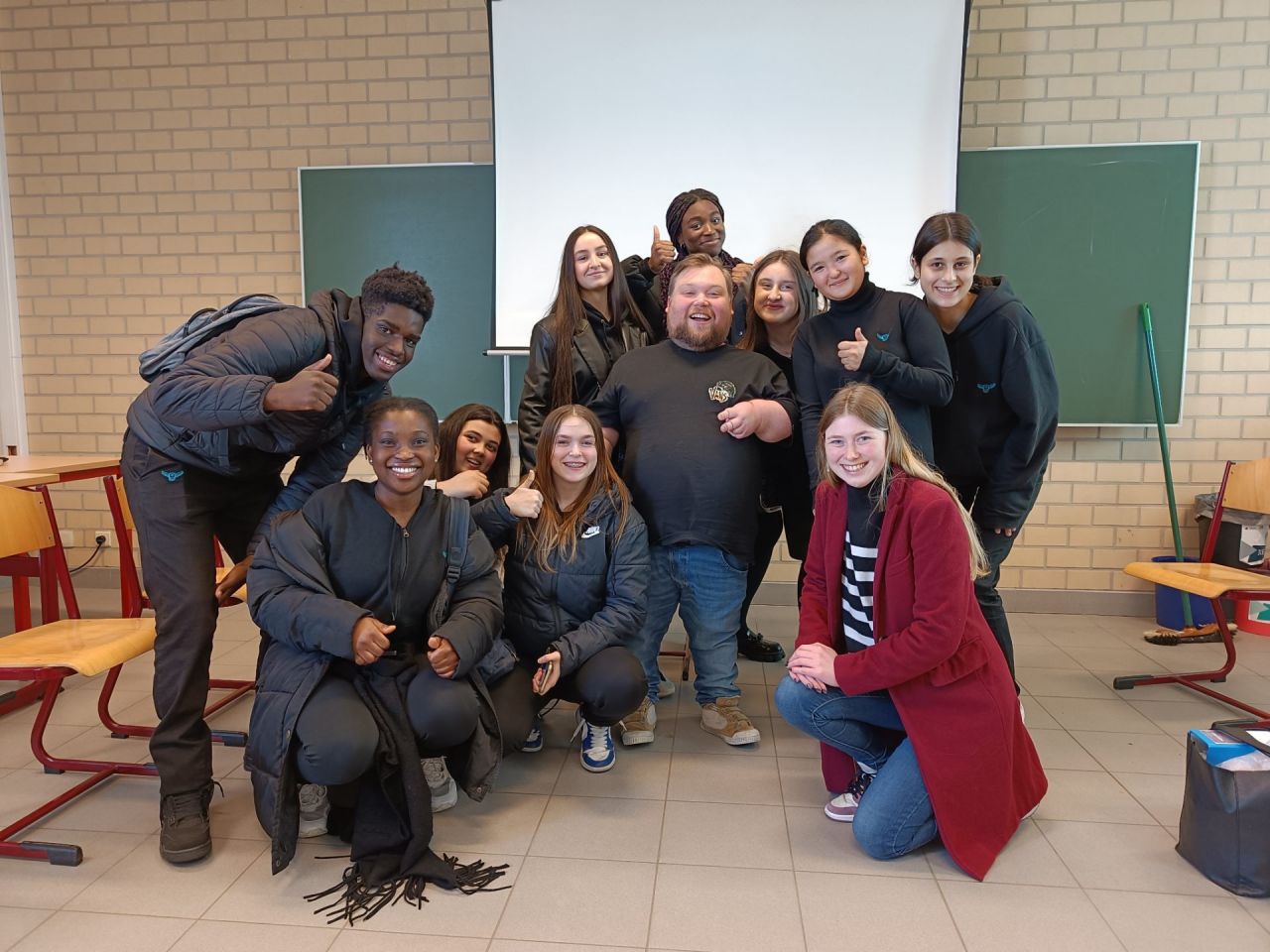 William Boeva op campus Jacob Jordaens